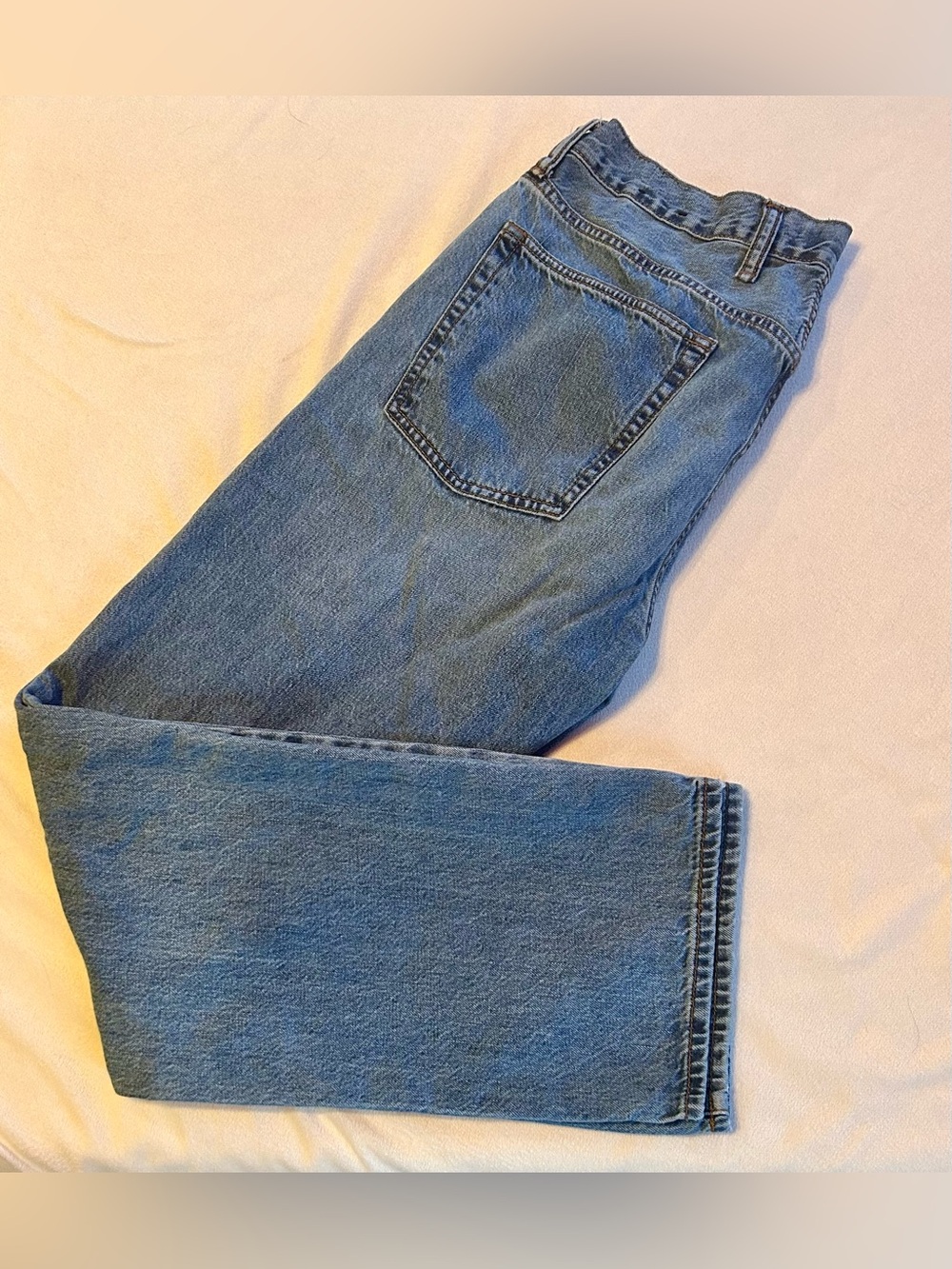 GAP Men's Straight Fit Denim Jeans - Medium Blue W36 L32